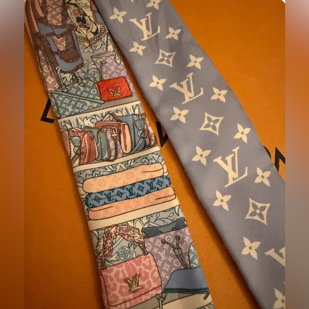 Louis Vuitton silk bandeau slim scarf